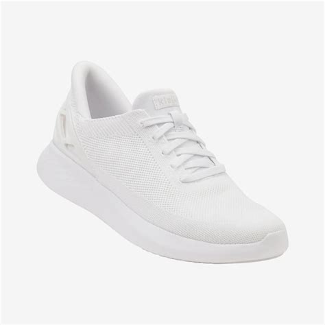 white athletic sneakers